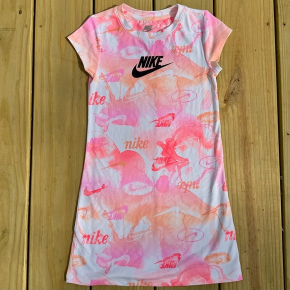 Nike Kids Printed Dress Girls Size M - Picture 1 of 5
